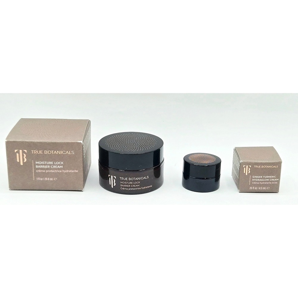 True Botanicals Moisture Lock Barrier Cream & Hydraglow Cream Set 1oz & 0.15oz